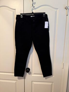 Old Navy Black Women’s Rock Star Super Skinny Jeans Size 16 Short Low Rise